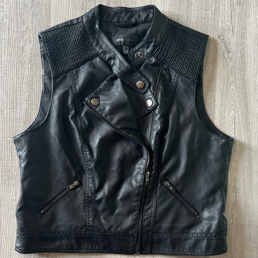 Faux Leather Vest